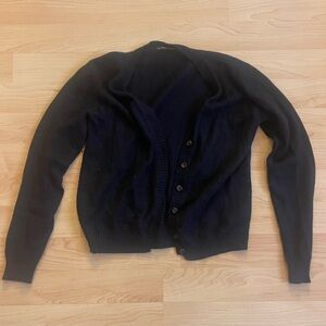 [Brandy Melville] Navy V Neck Cardigan Sweater